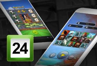 Логотип Приват 24 и смартфоны